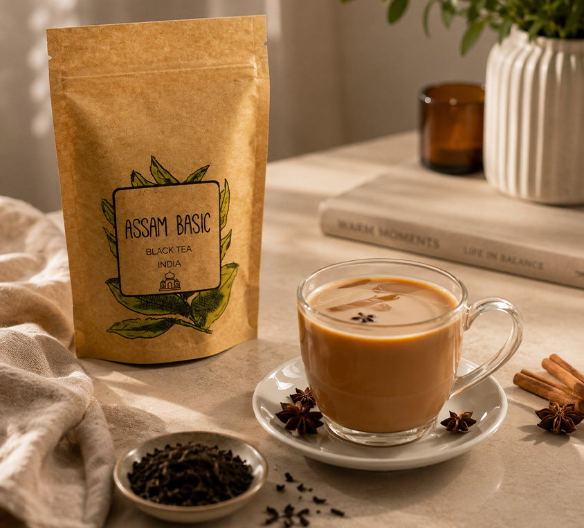 Assam Basic Milk Tea – czarna herbata Assam z mlekiem